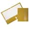 JAM Paper Laminated 2-Pocket Glossy 3-Hole Punch School Folders, 6ct.